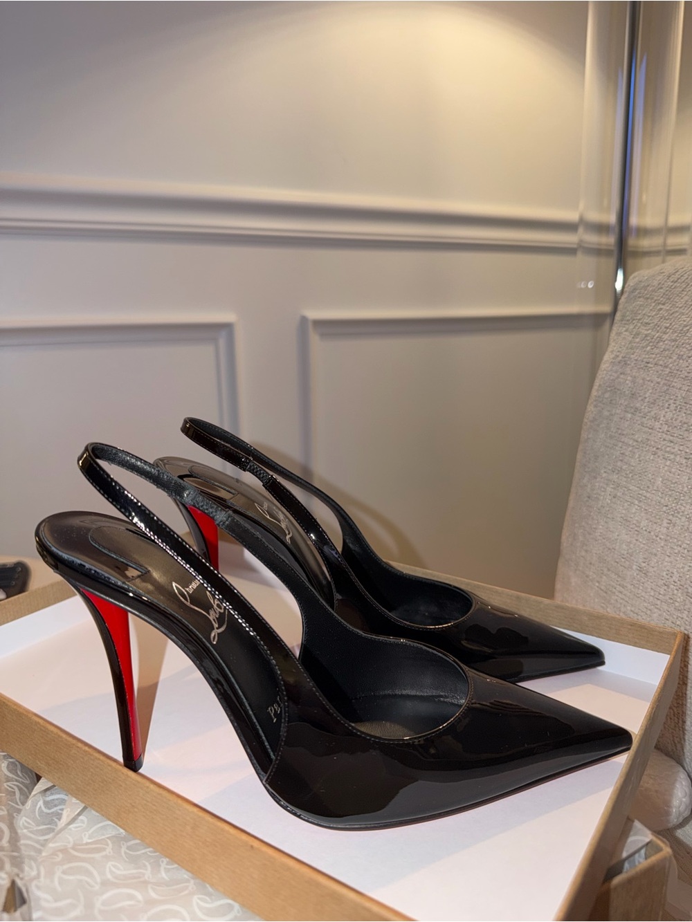 Miss Z Sling Back Christian Louboutin Heels - 100mm